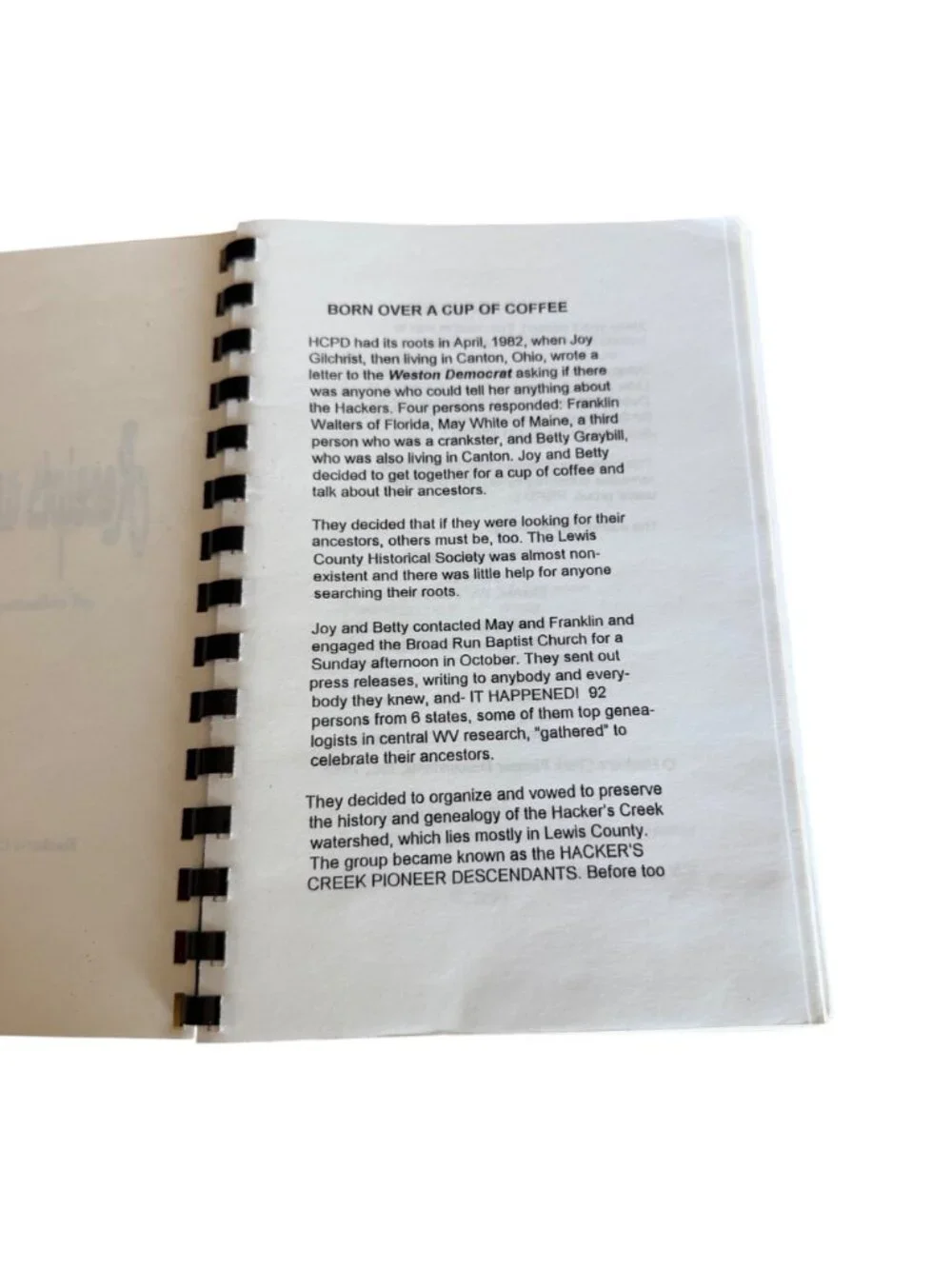 Receipts And Remedies Cookbook 1999 Hackers Creek Pioneer Descendants Recipes